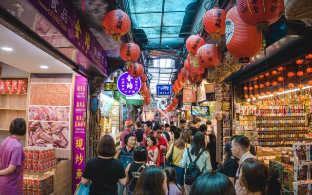 Mercado em Taiwan