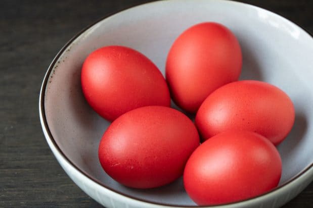 Ovos vermelhos - tradição chinesa